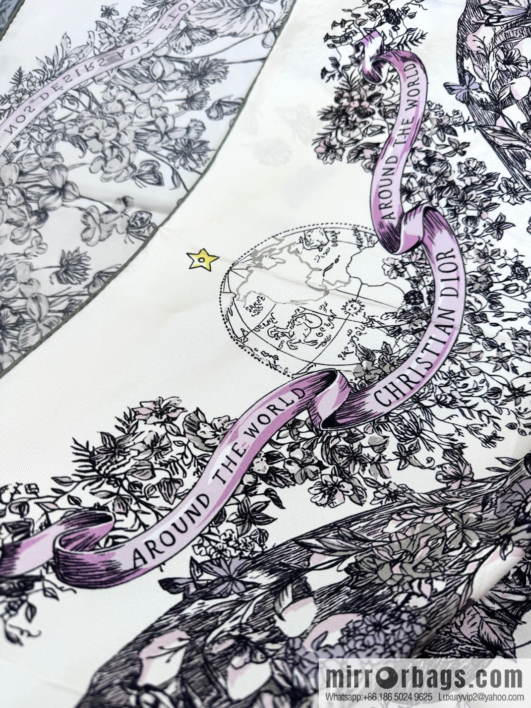 DIOR Around the World · Butterfly, Silk Scarf