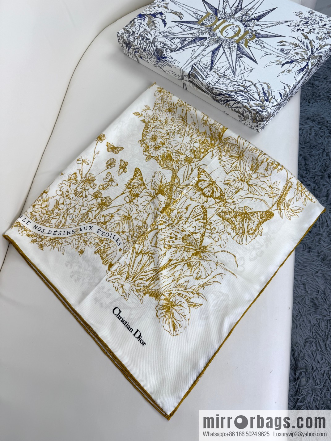 DIOR Around the World · Butterfly, Silk Scarf