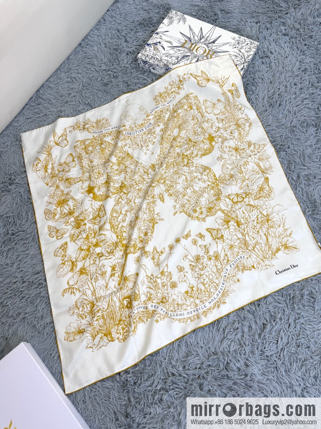 DIOR Around the World · Butterfly, Silk Scarf