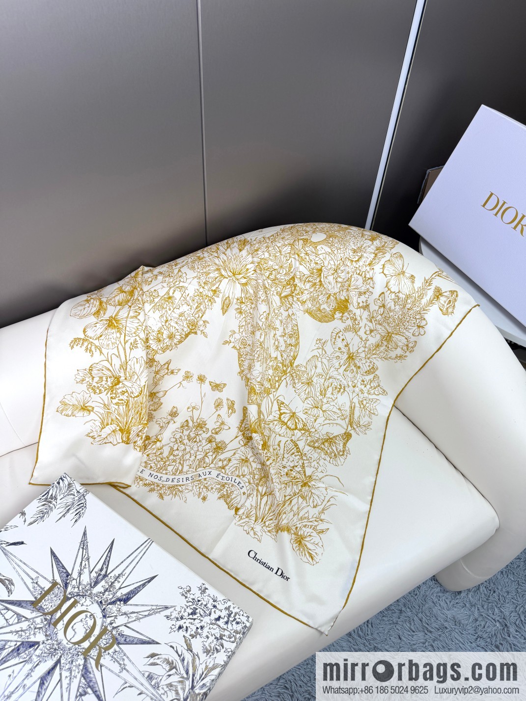 DIOR Around the World · Butterfly, Silk Scarf
