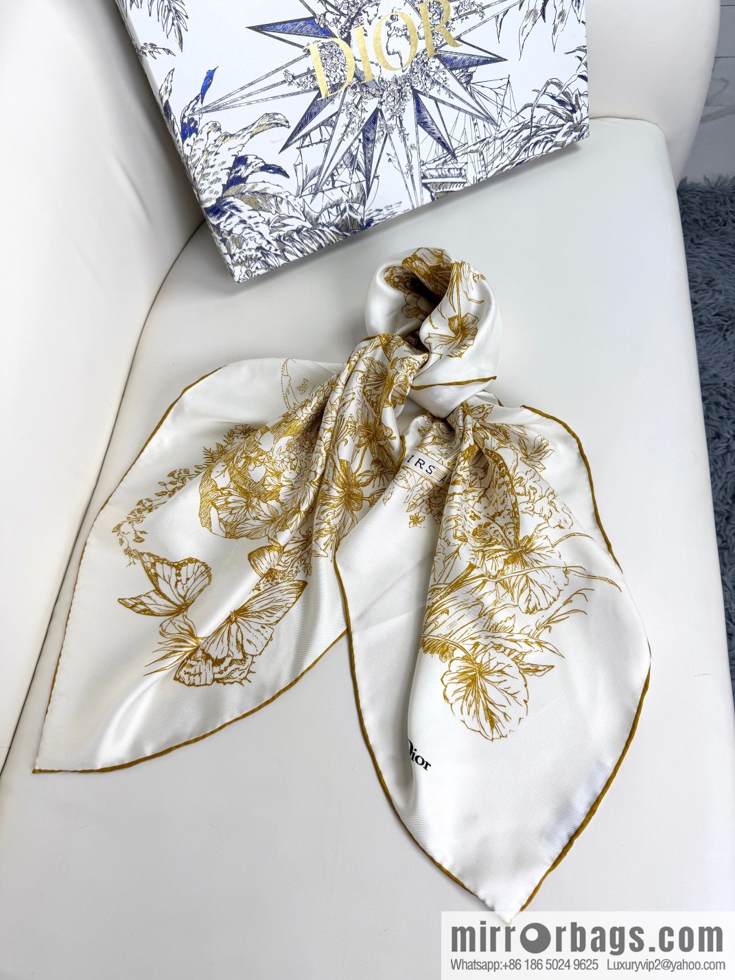 DIOR Around the World · Butterfly, Silk Scarf