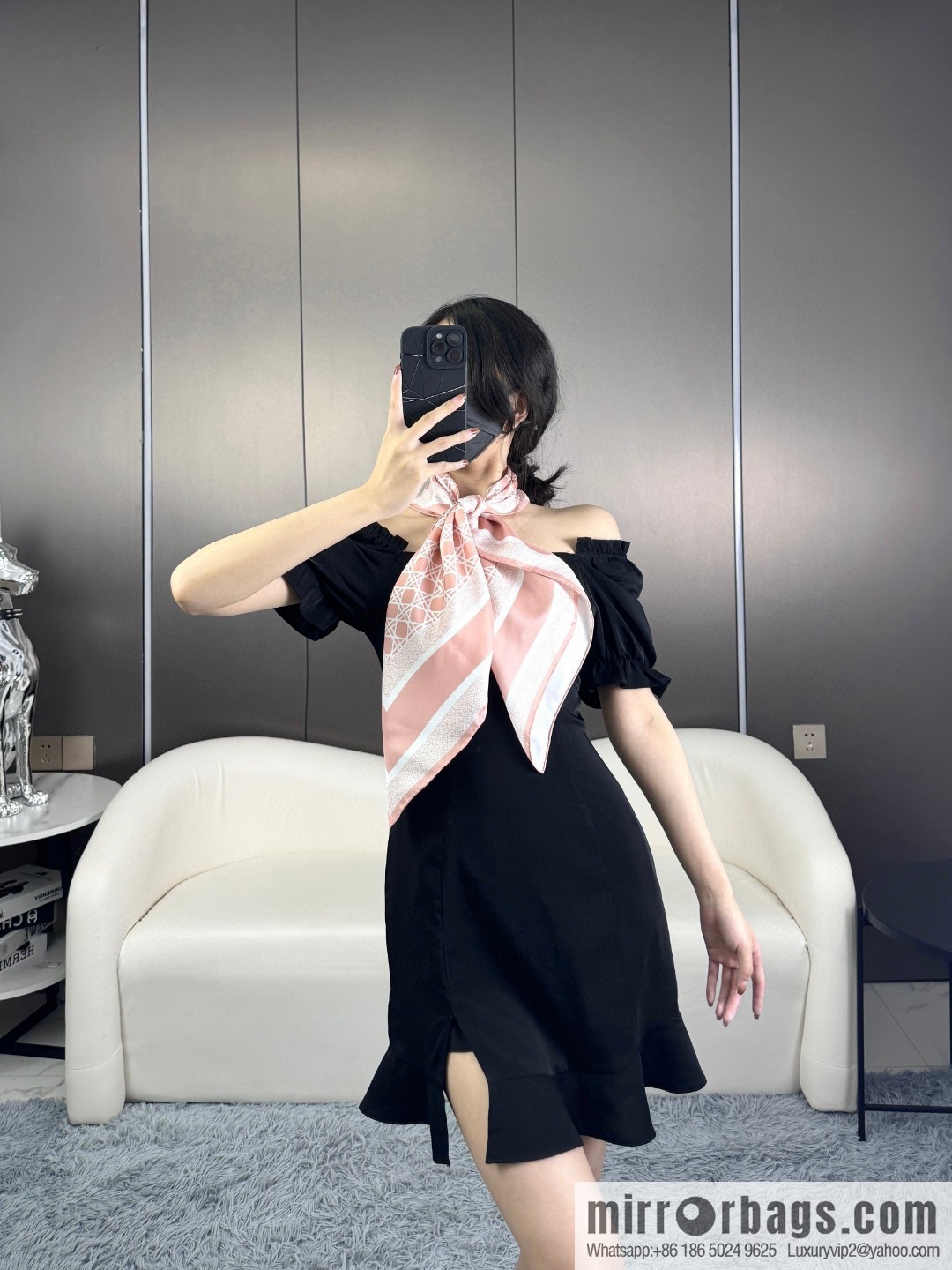 Dior silk scarf