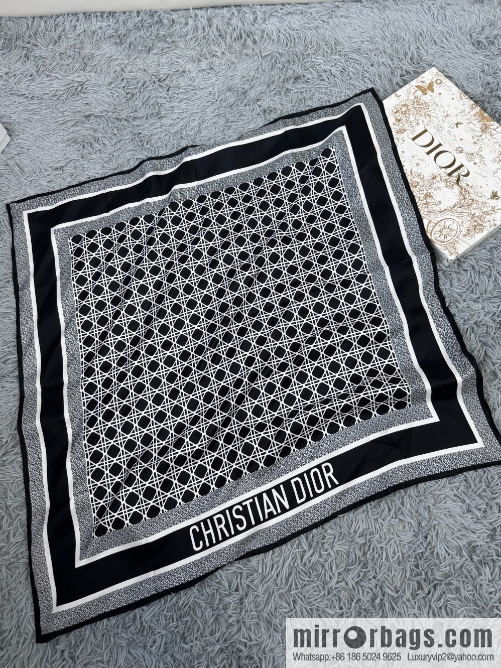 Dior silk scarf