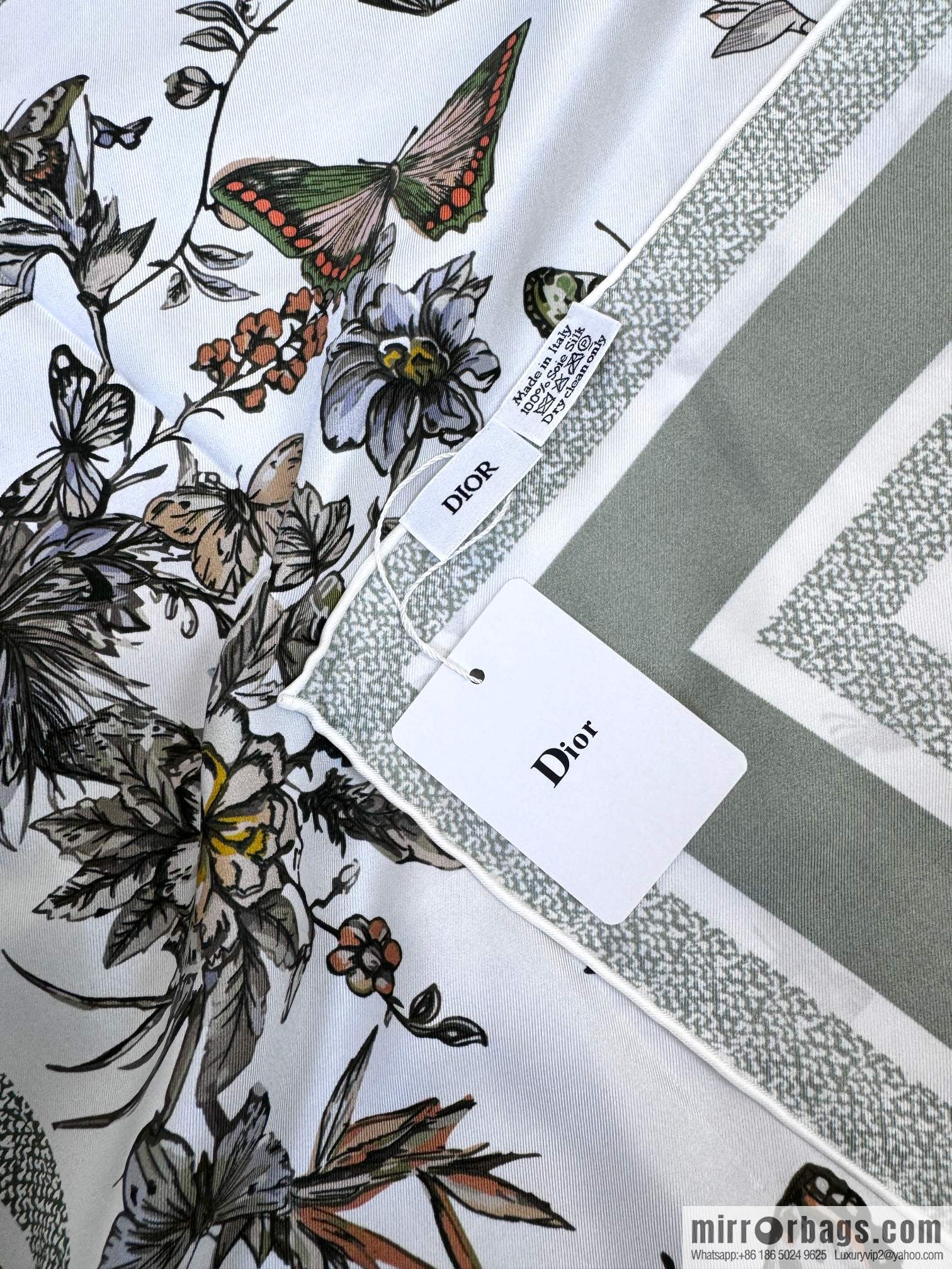 DIOR mexican flowers, silk scarves