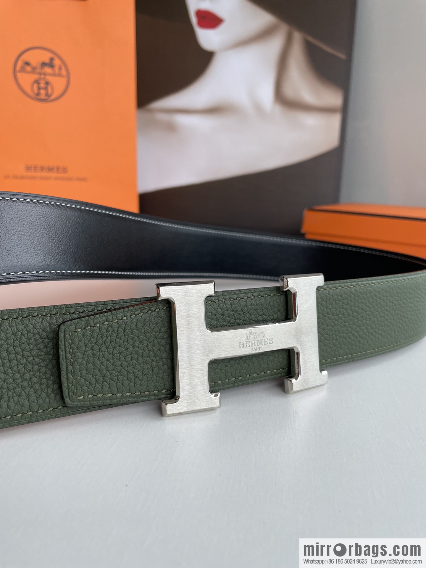 Hermes 2021 New Element Elegant Men's 3.8cm Belt