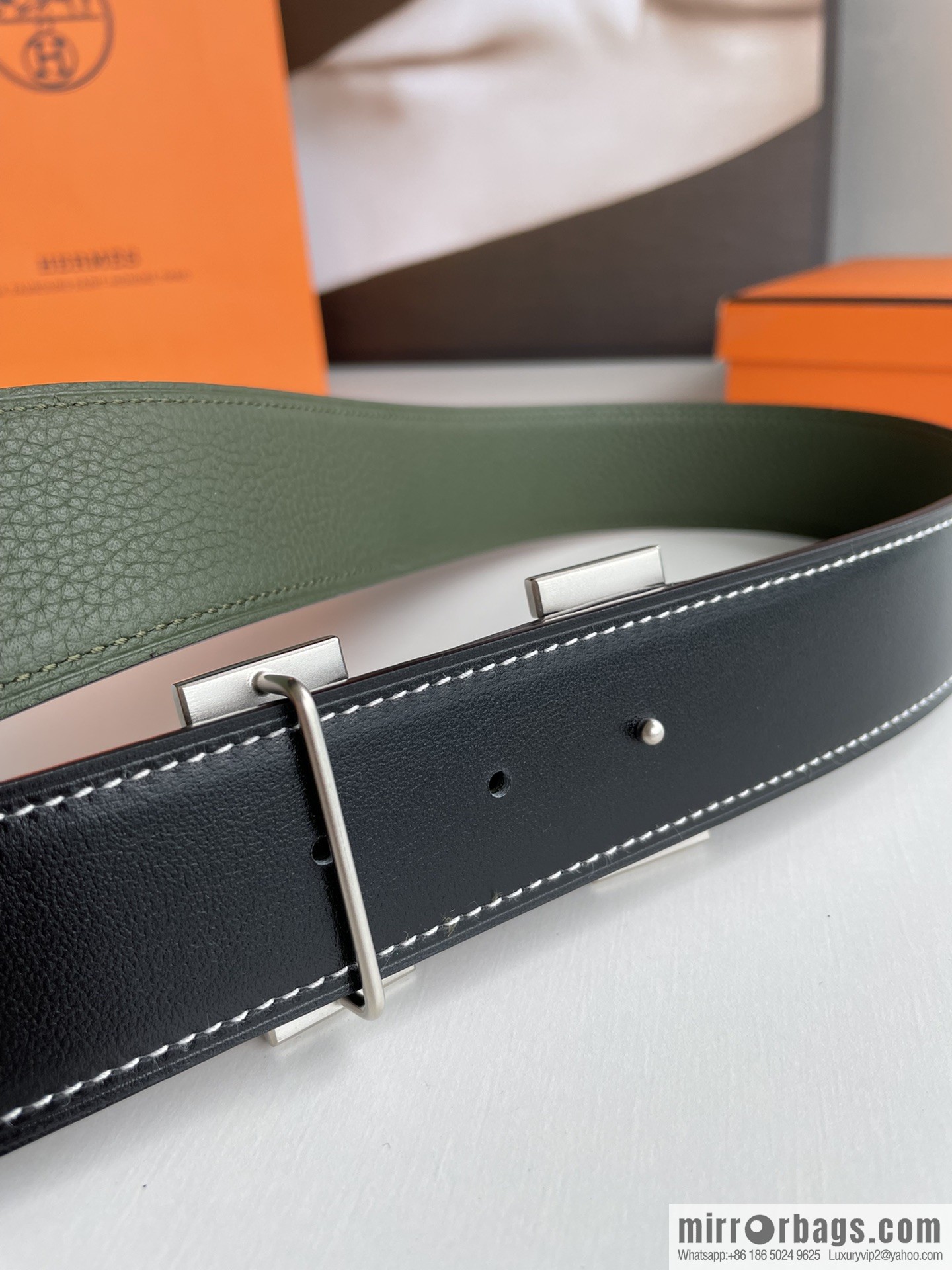 Hermes 2021 New Element Elegant Men's 3.8cm Belt