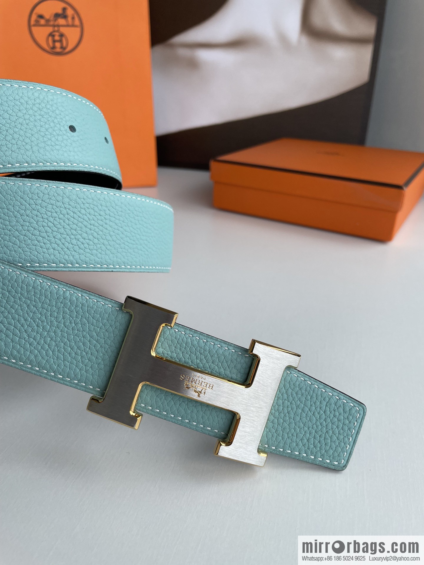 Hermes 2021 New Element Elegant Men's 3.8cm Belt