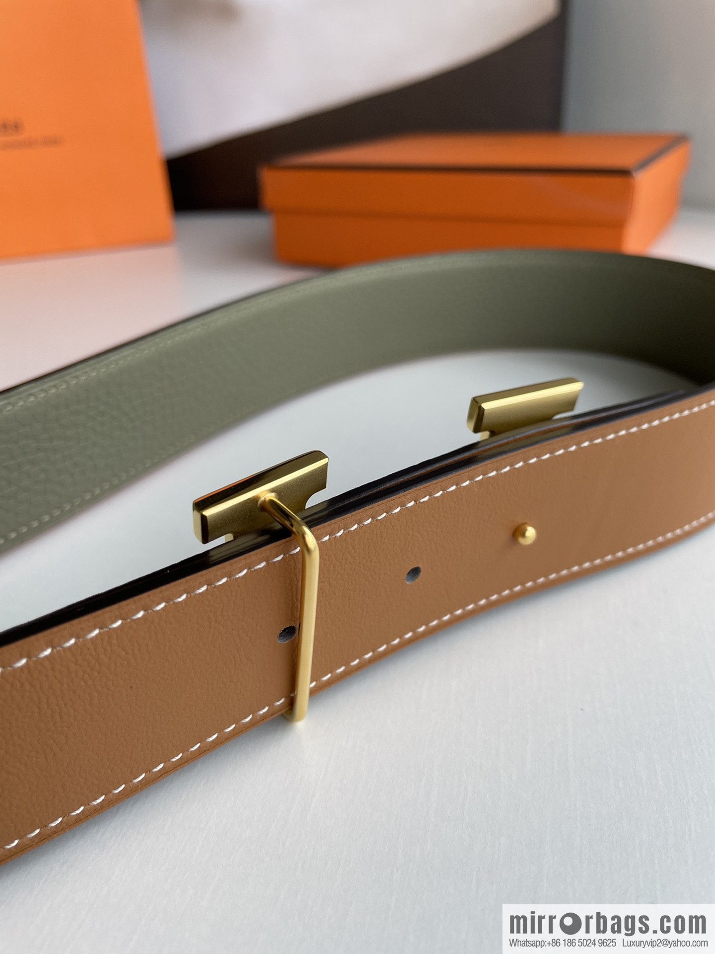 Hermes 2021 New Element Elegant Men's 3.8cm Belt