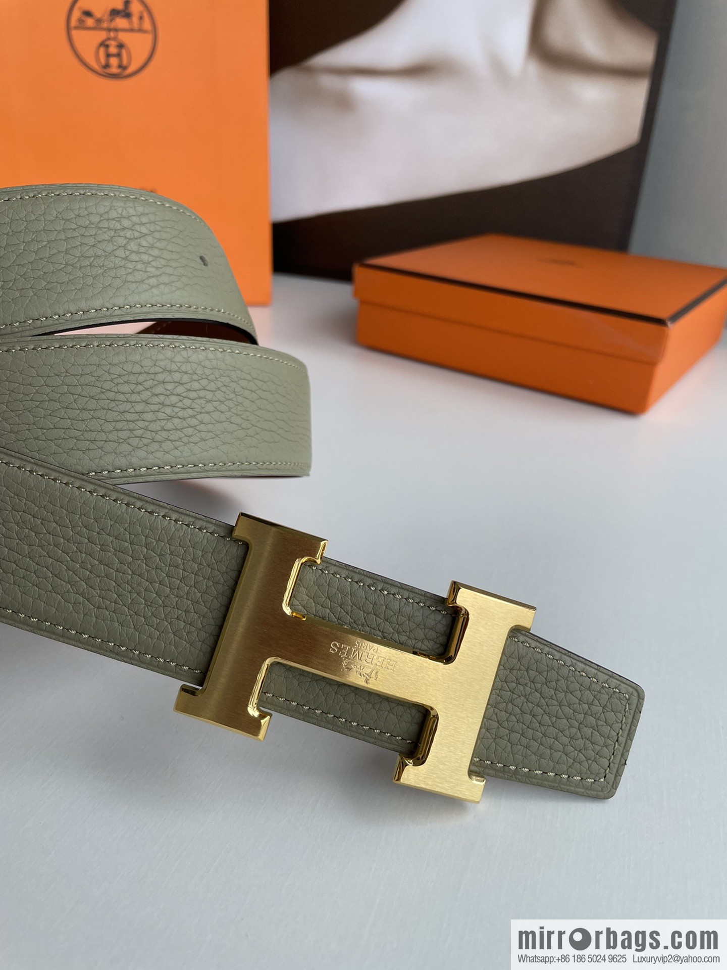 Hermes 2021 New Element Elegant Men's 3.8cm Belt