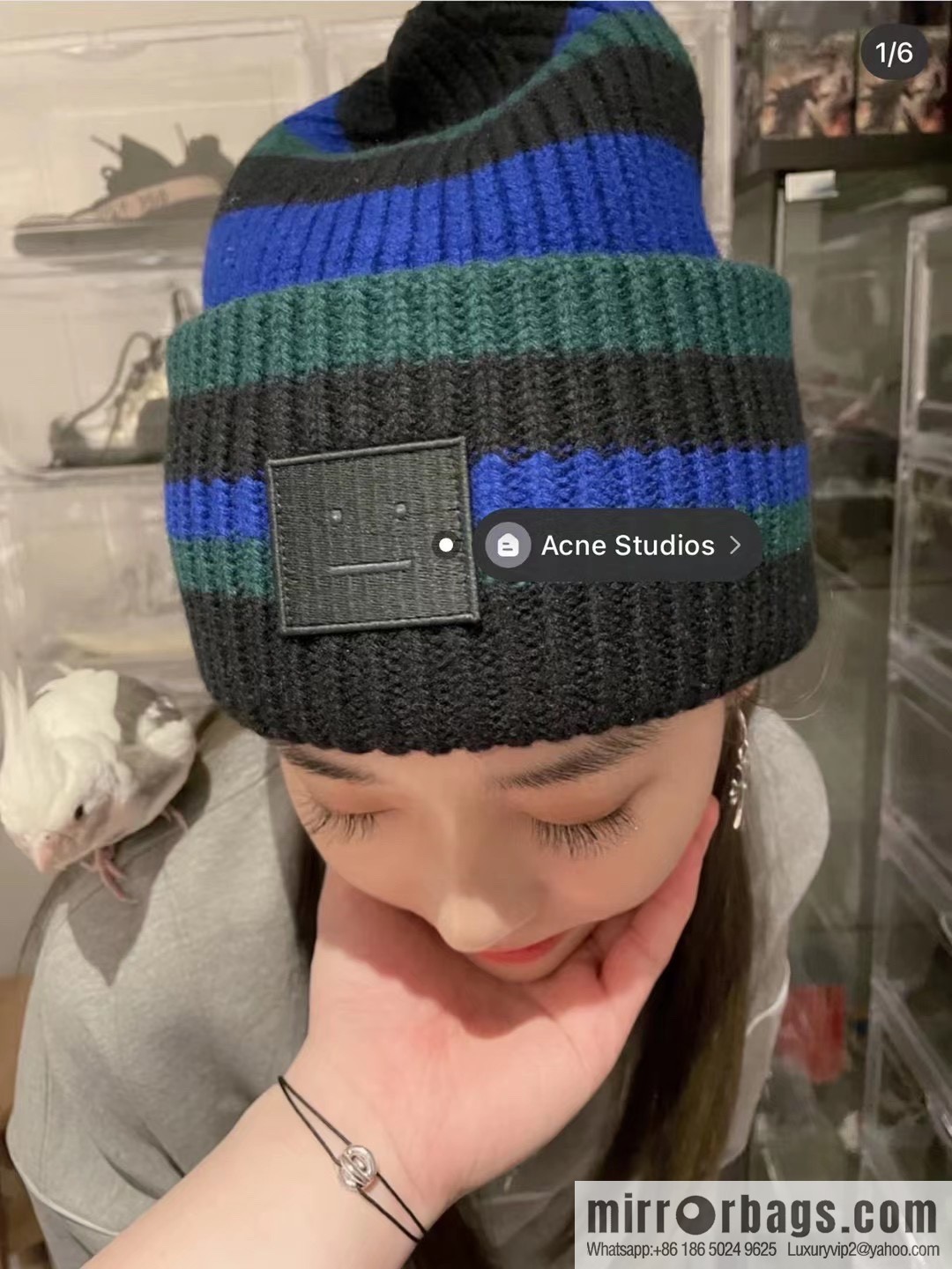 Acne Smiley Unisex Official Wool Cap