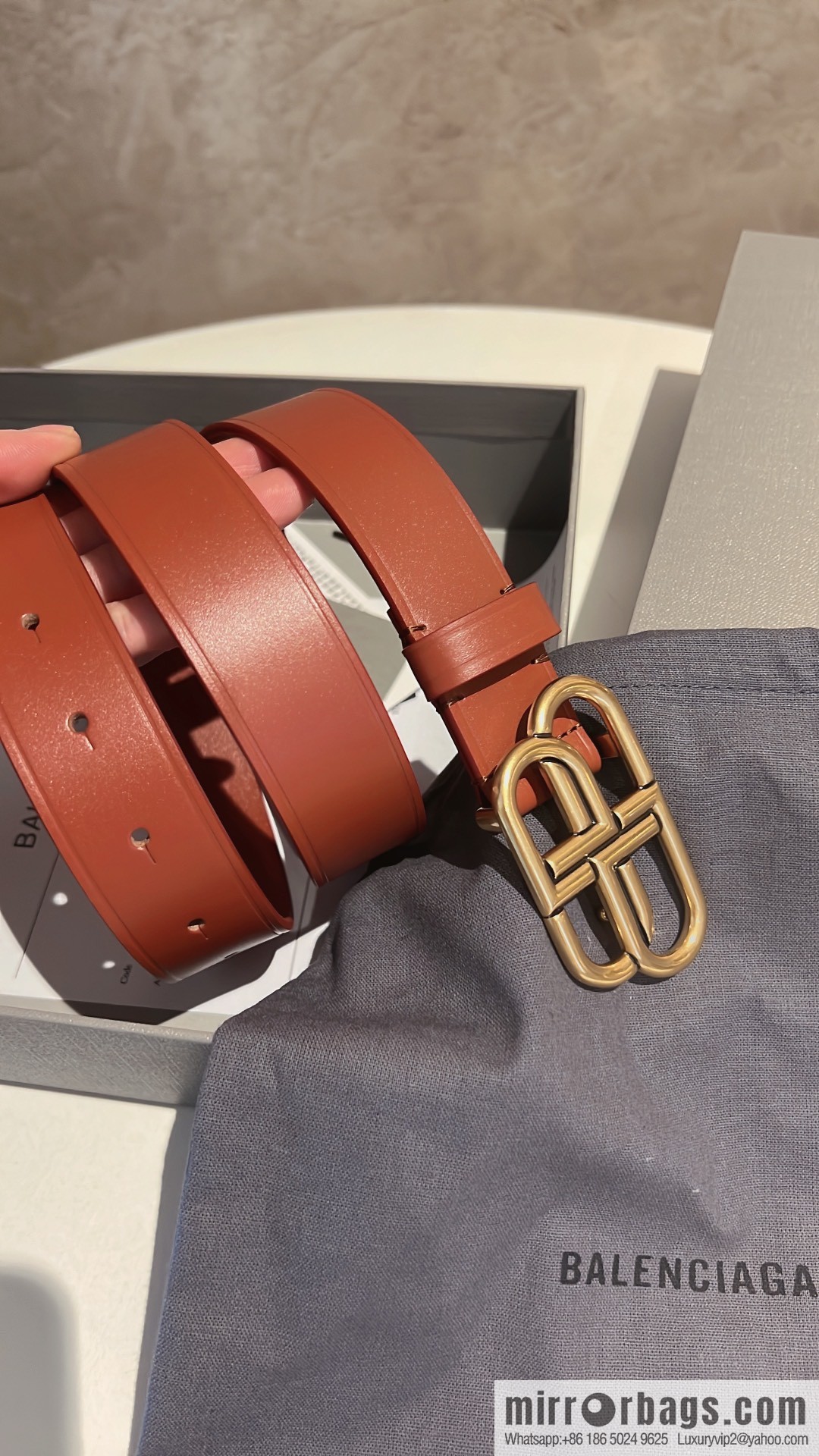 Balenciaga Balenciaga 3.0cm Lock BB Belt