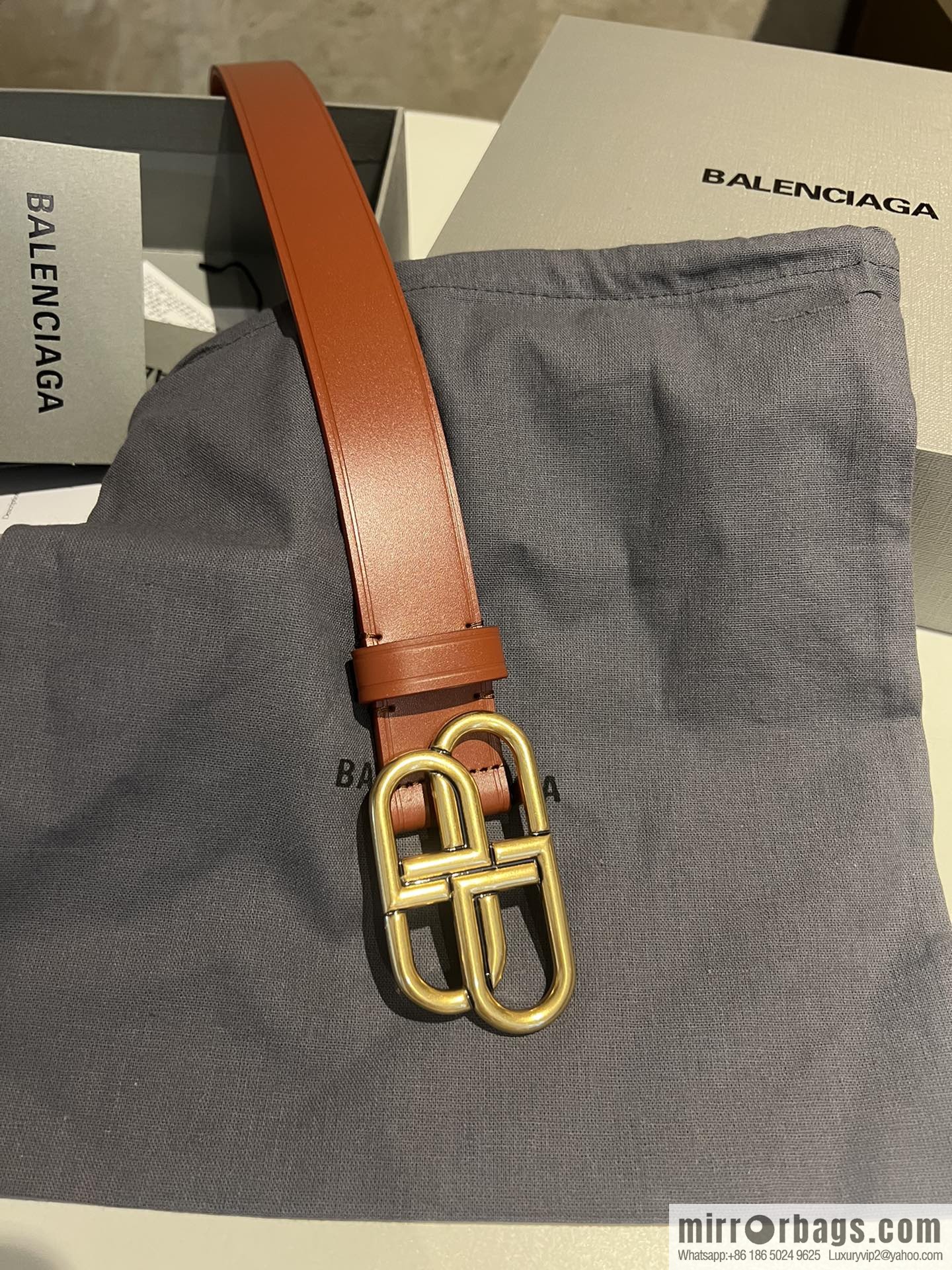 Balenciaga Balenciaga 3.0cm Lock BB Belt
