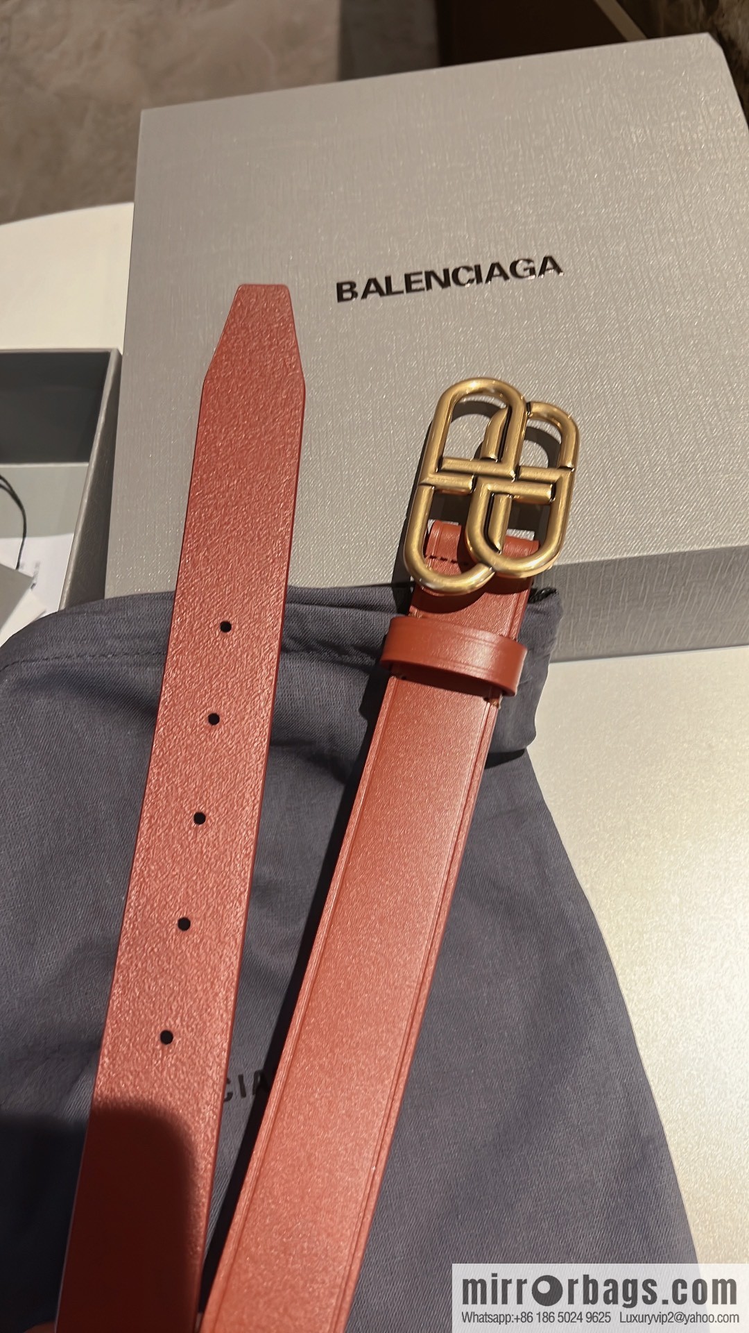 Balenciaga Balenciaga 3.0cm Lock BB Belt