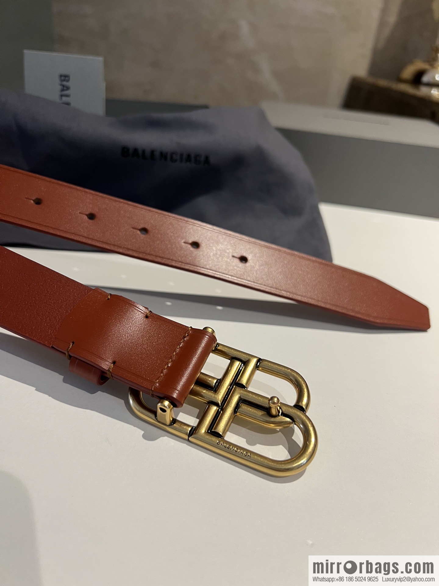 Balenciaga Balenciaga 3.0cm Lock BB Belt