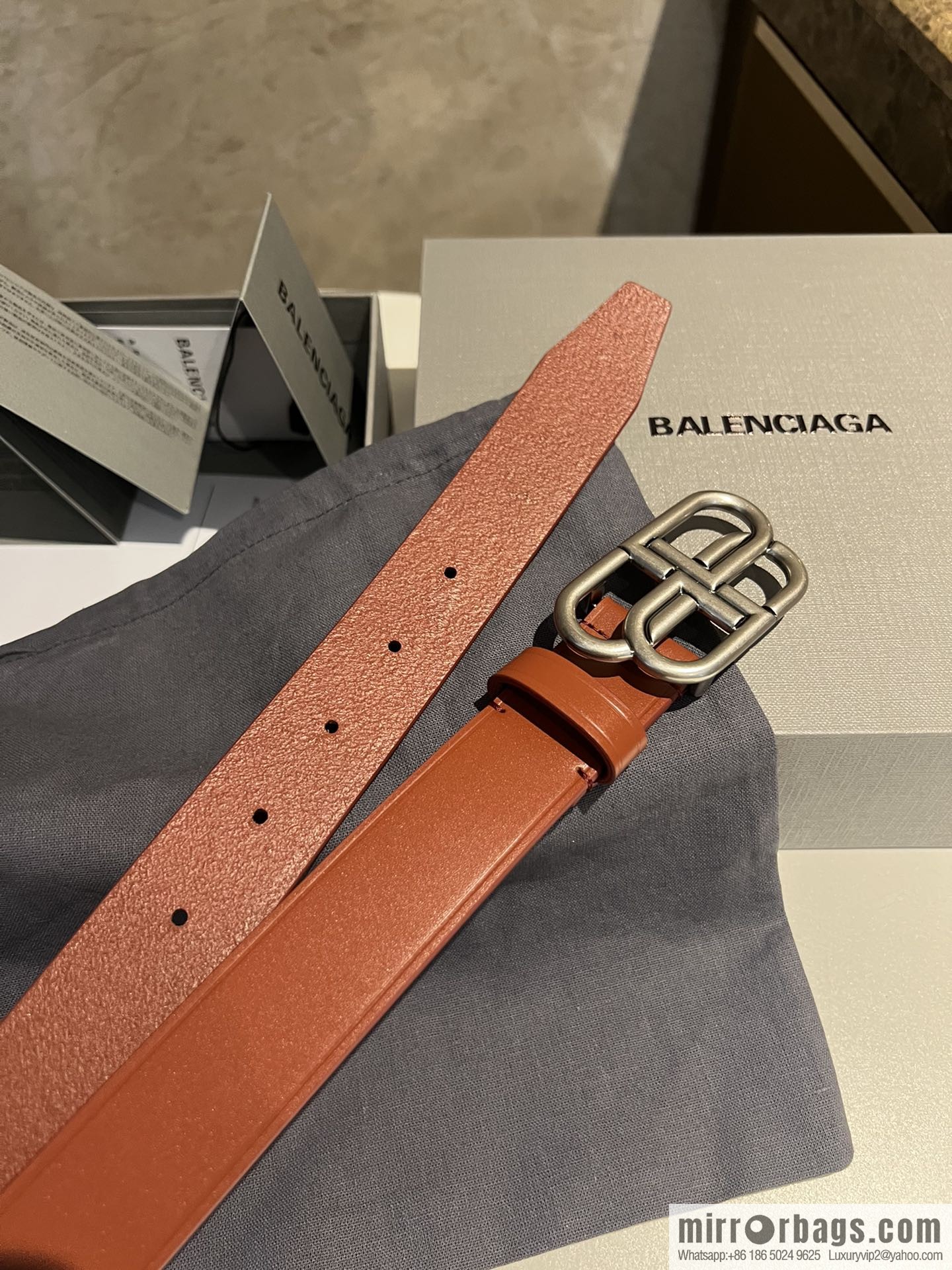 Balenciaga Balenciaga 3.0cm Lock BB Belt
