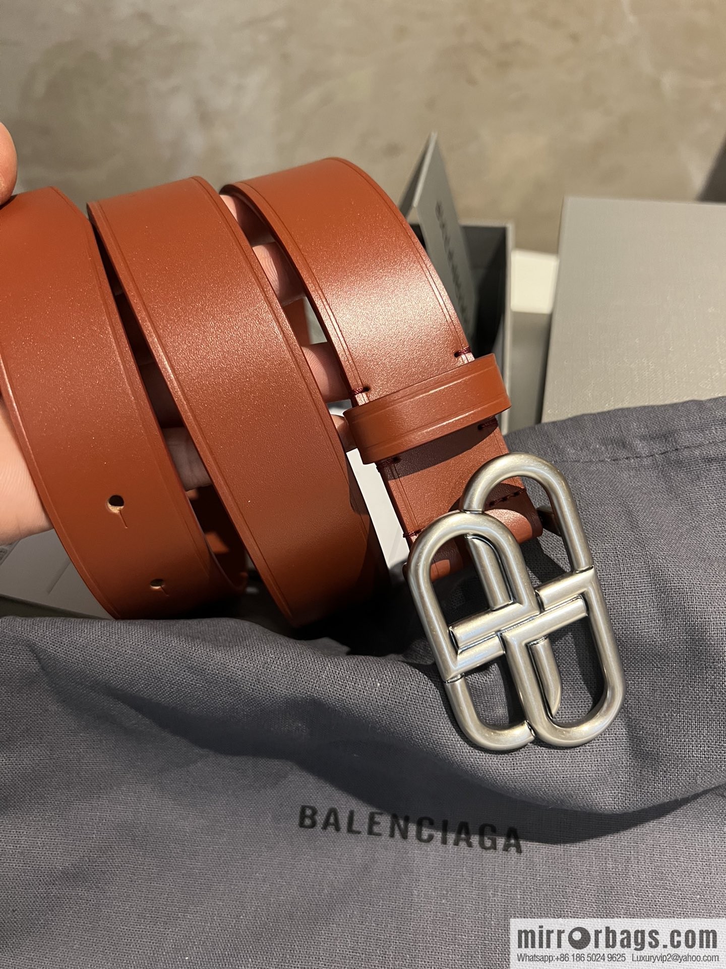 Balenciaga Balenciaga 3.0cm Lock BB Belt