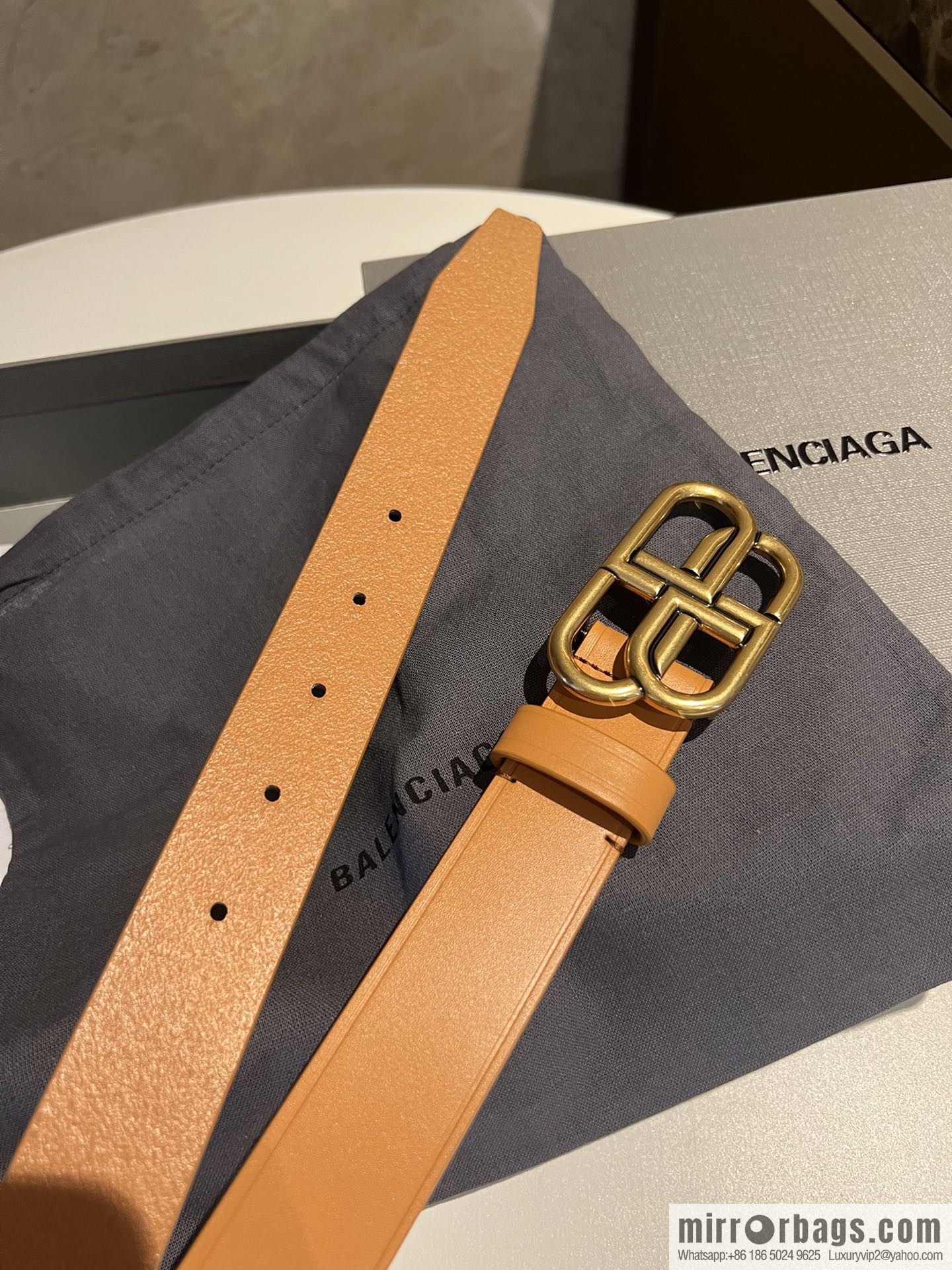 Balenciaga Balenciaga 3.0cm Lock BB Belt
