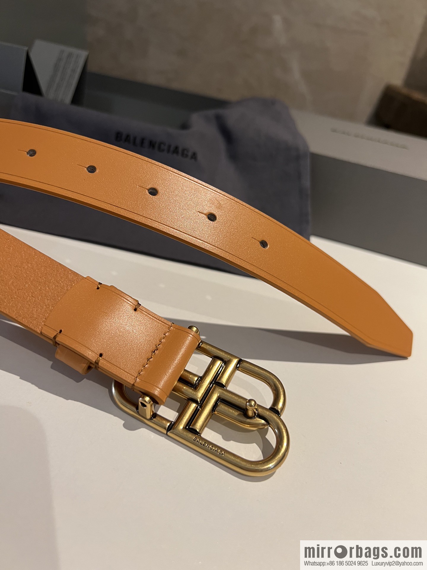 Balenciaga Balenciaga 3.0cm Lock BB Belt