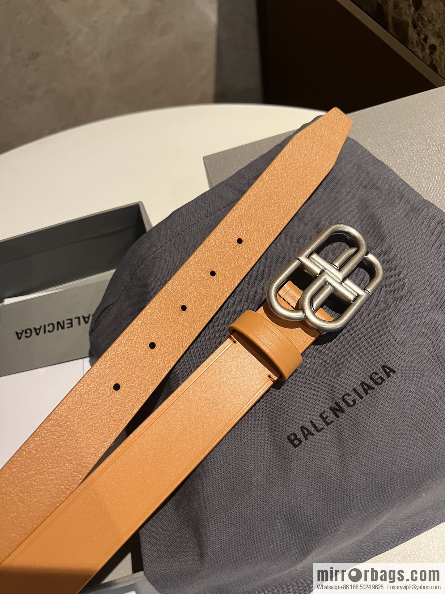 Balenciaga Balenciaga 3.0cm Lock BB Belt