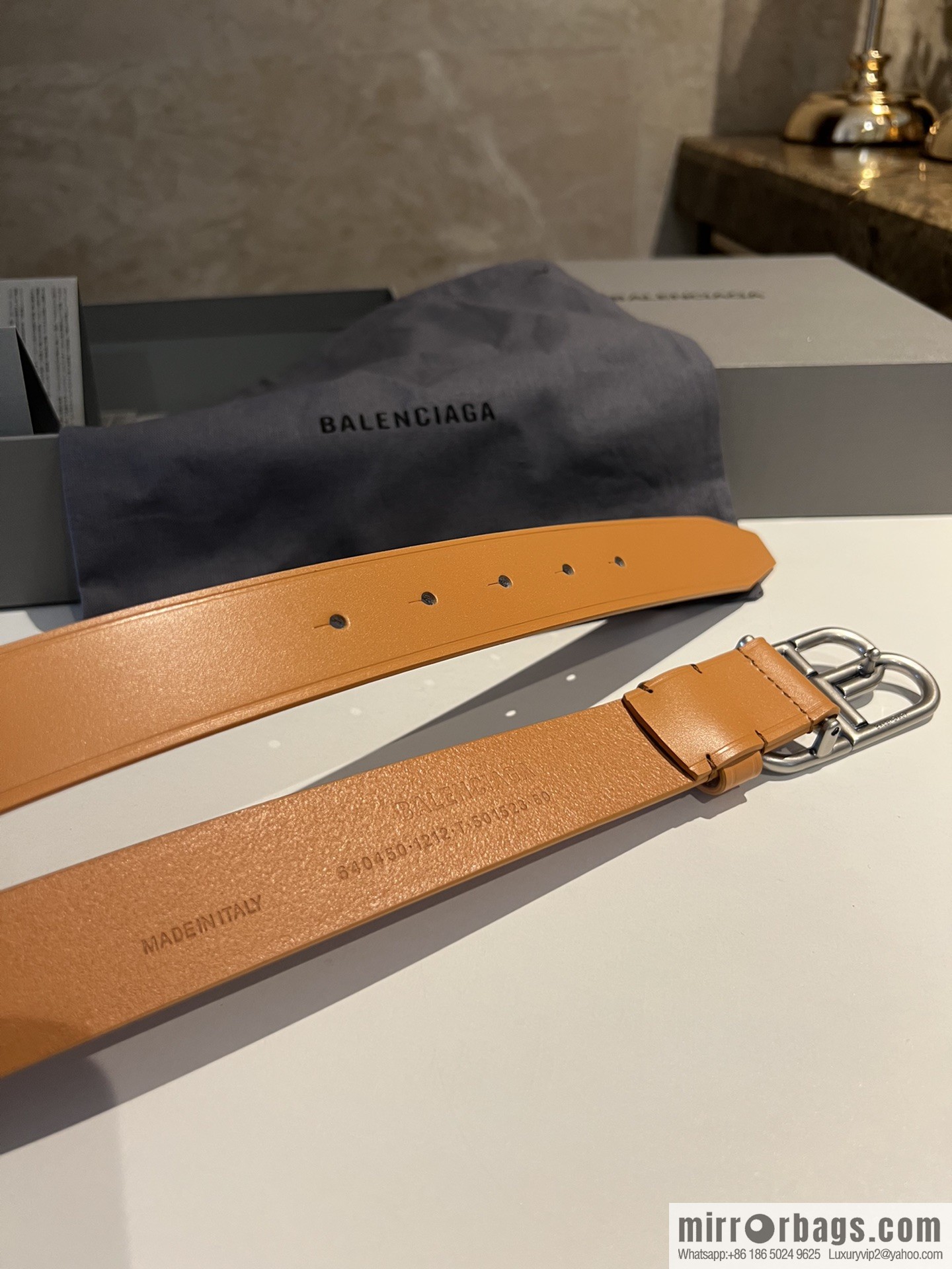 Balenciaga Balenciaga 3.0cm Lock BB Belt