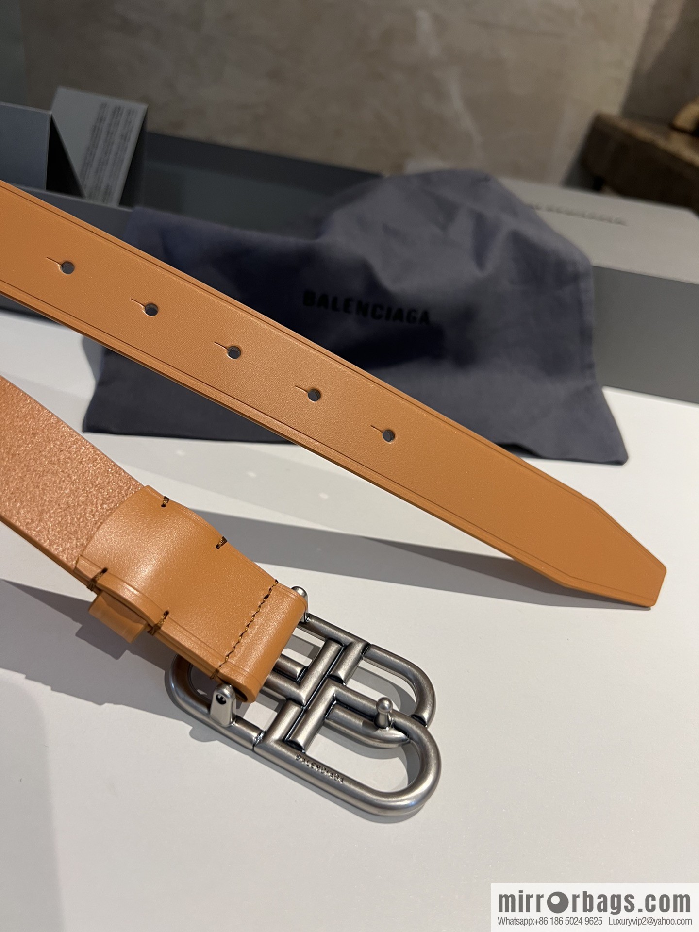 Balenciaga Balenciaga 3.0cm Lock BB Belt