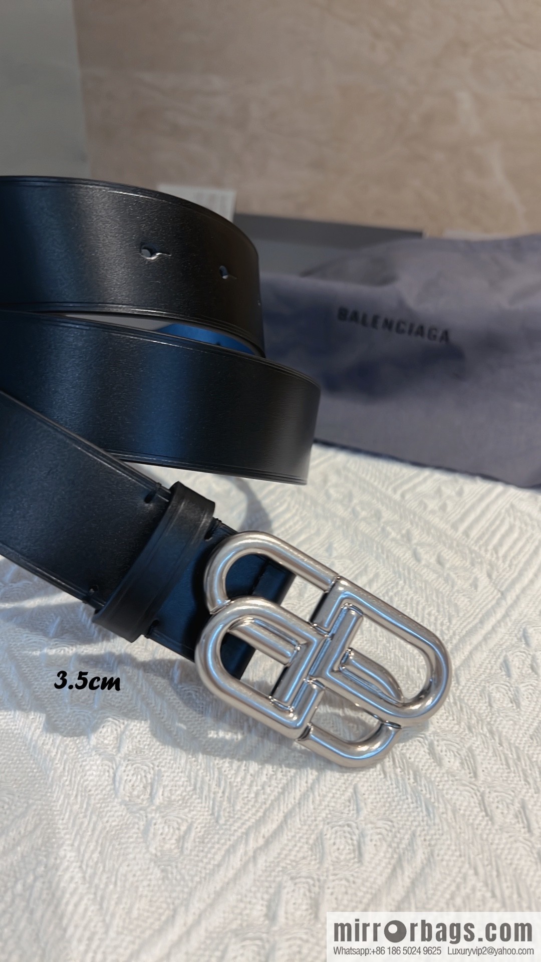 Balenciaga Balenciaga 3.5cm Lock BB Belt