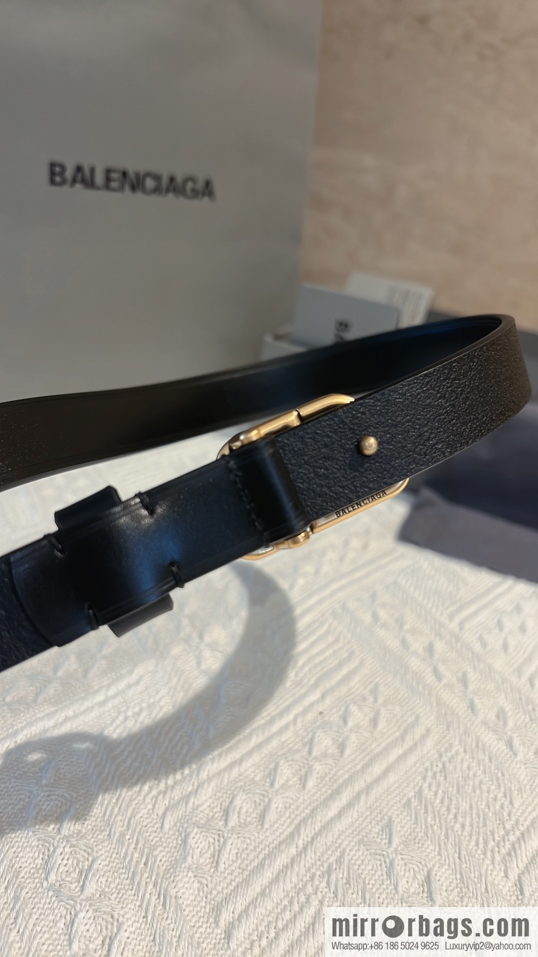Balenciaga Balenciaga, lock BB belt 2.0cm