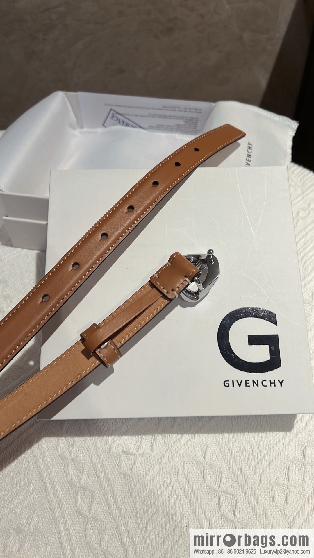 GIVENHY Givenchy G chain buckle belt 2.0cm