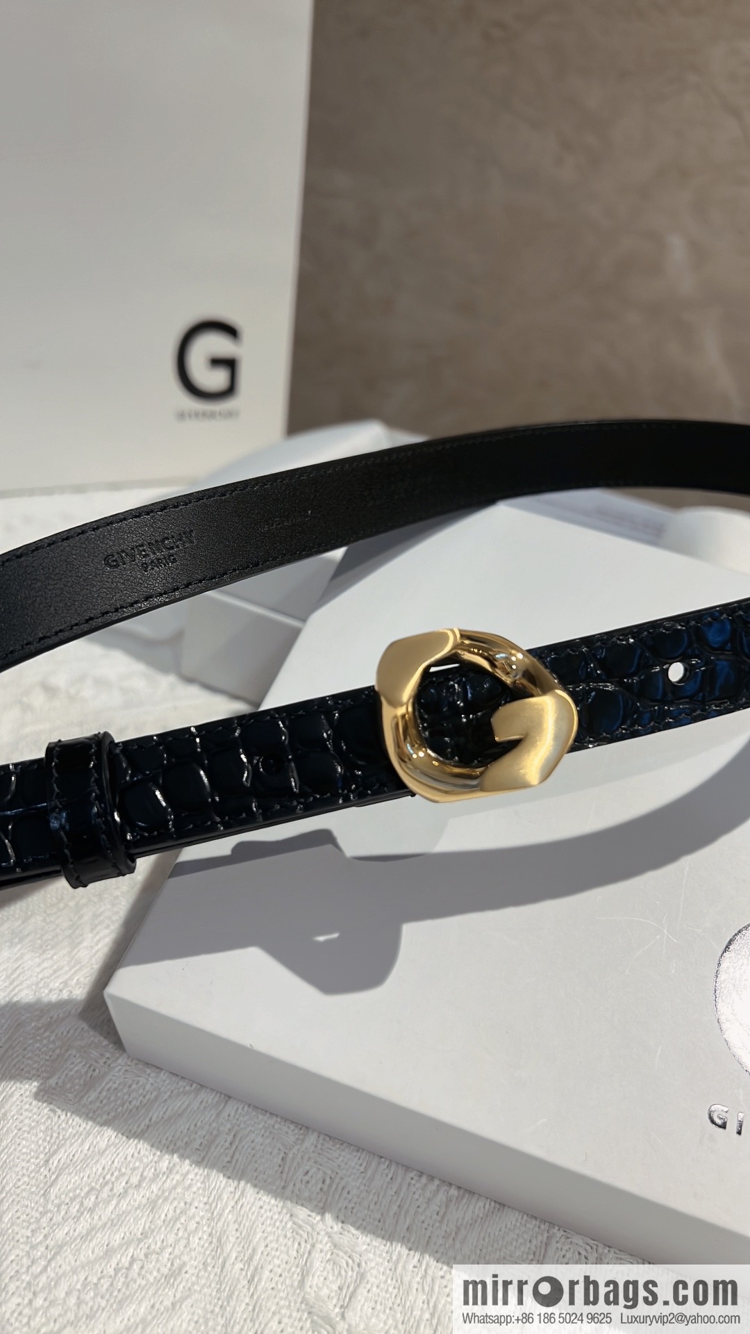 GIVENHY Givenchy G chain buckle belt 2.0cm