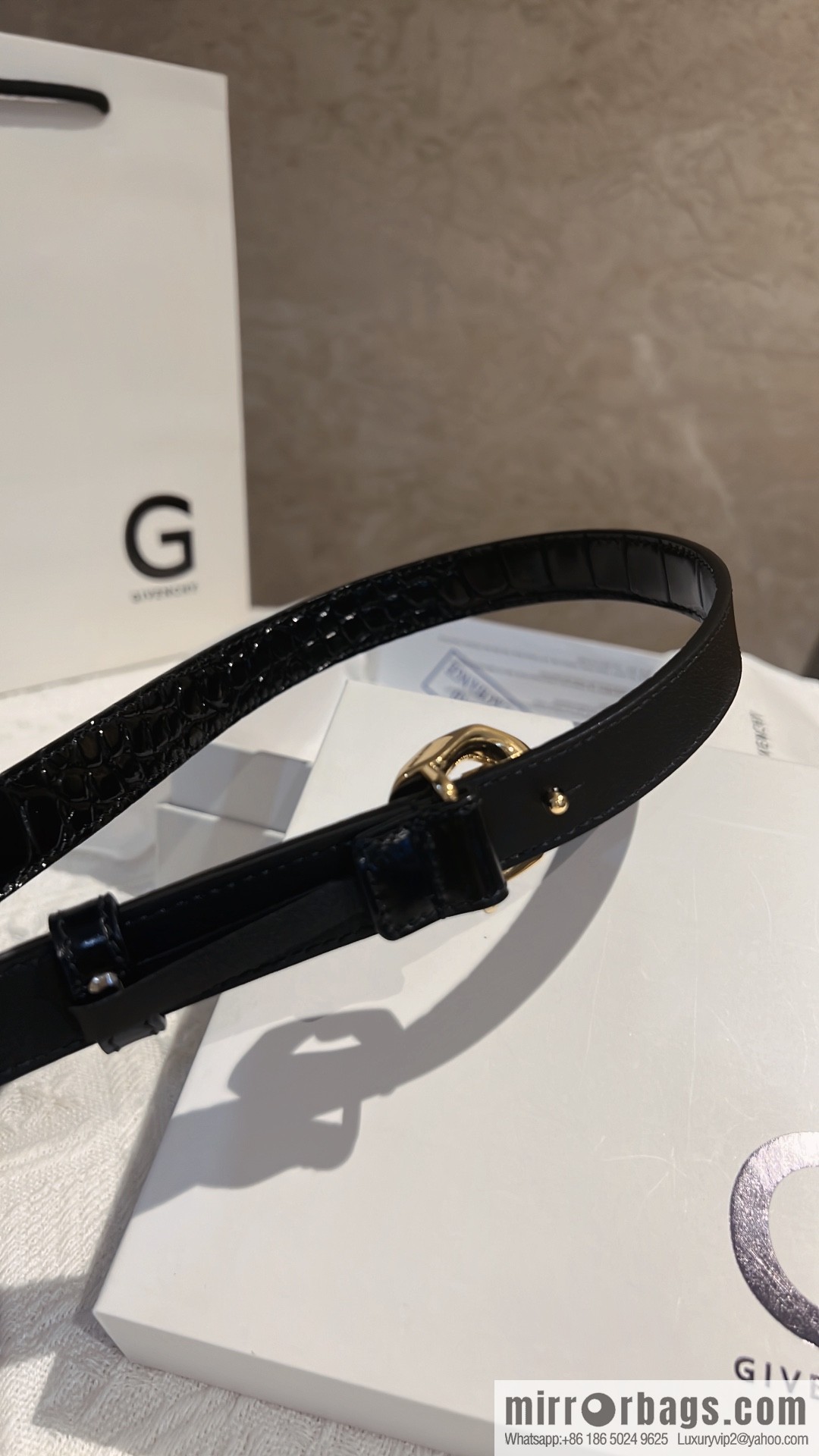 GIVENHY Givenchy G chain buckle belt 2.0cm