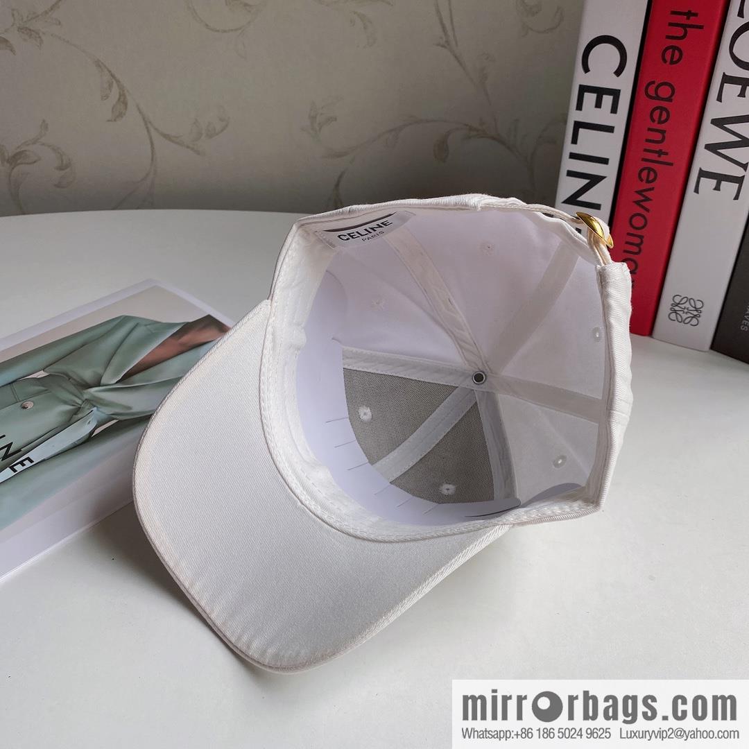 CELINE spring and summer new letter embroidered baseball cap
