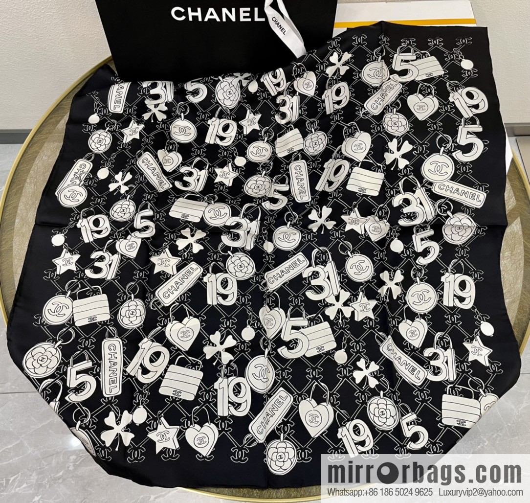 CHANEL Chanel spring and summer new 100% silk scarf