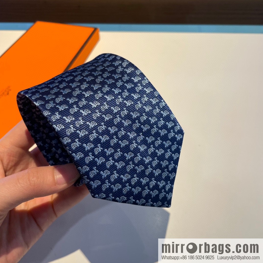 Hermes 100% Premium Twill Silk Men's Tie
