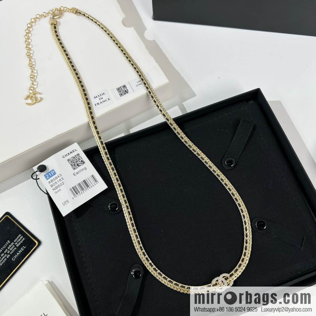 New ☑️ CHANEL Chanel double c black leather rope waist chain