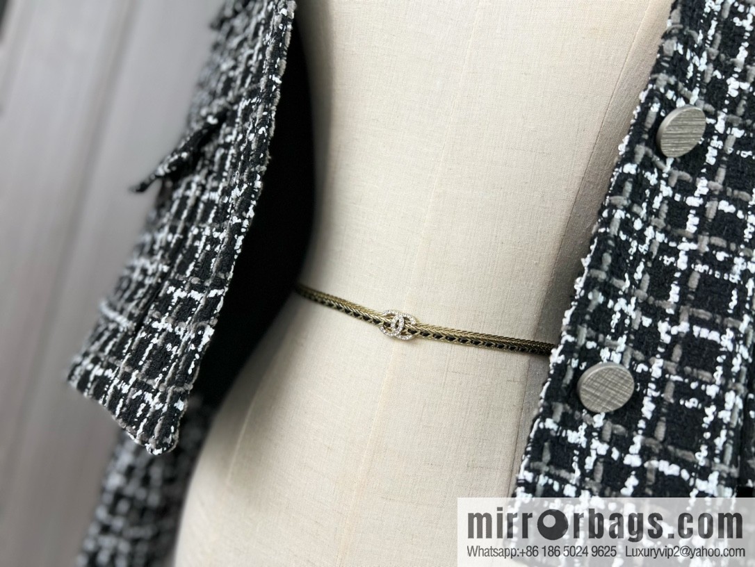 New ☑️ CHANEL Chanel double c black leather rope waist chain