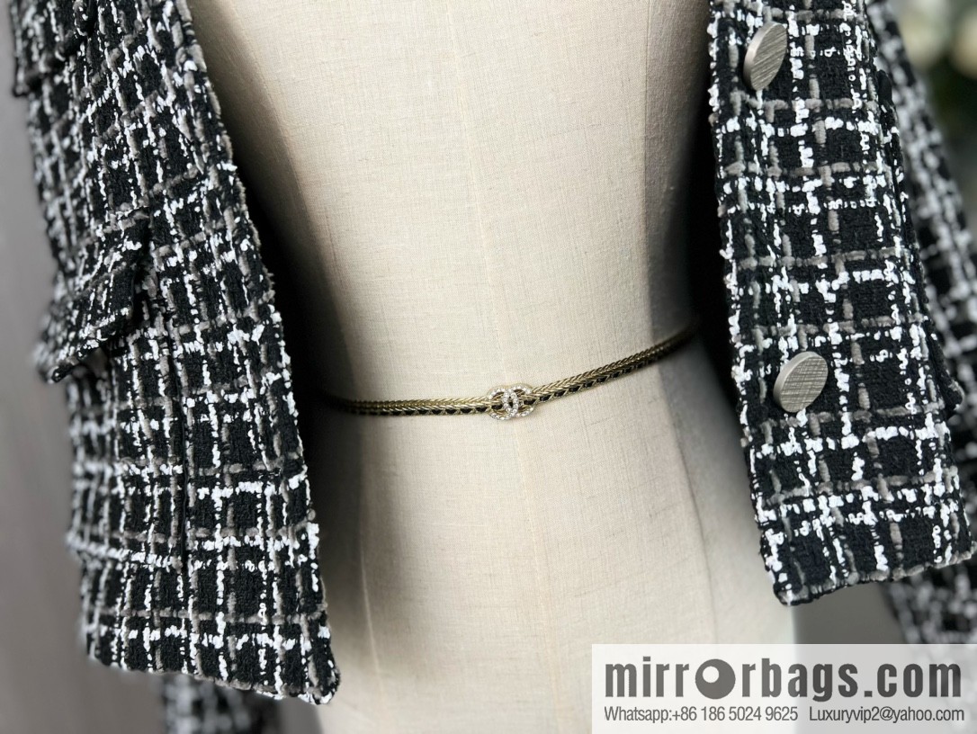 New ☑️ CHANEL Chanel double c black leather rope waist chain