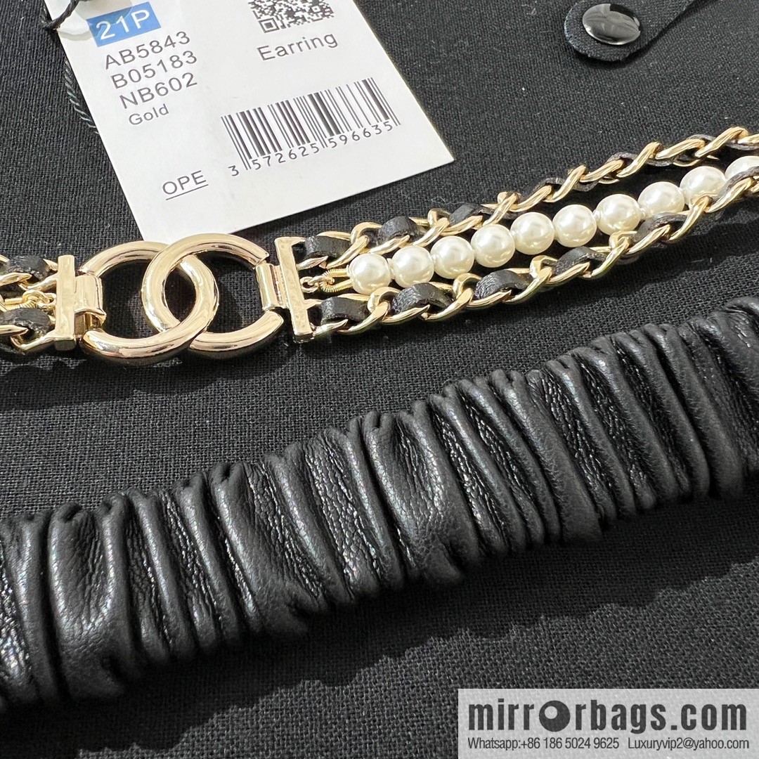 New ☑️ CHANEL Chanel double c lambskin belt belt chain
