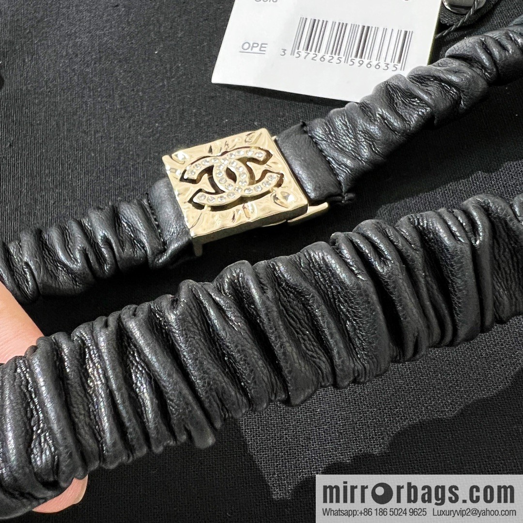 New ☑️ CHANEL Chanel double c lambskin belt belt chain