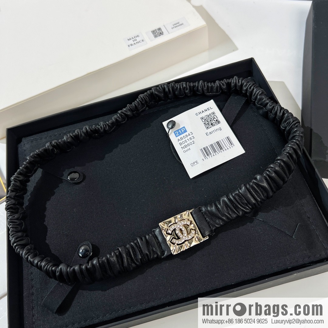 New ☑️ CHANEL Chanel double c lambskin belt belt chain