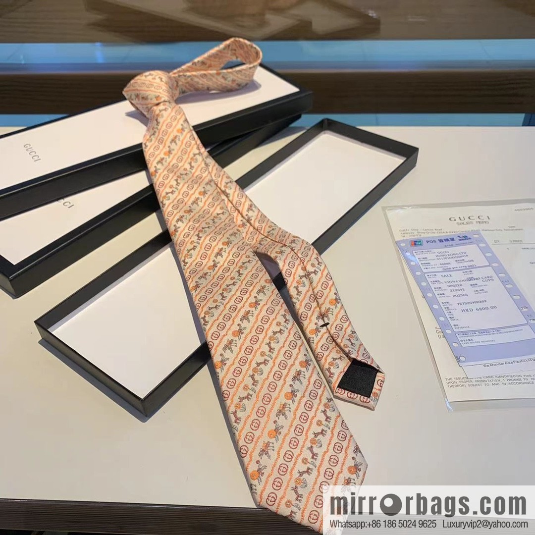 GUCCI Gucci 100% Top Jacquard Silk Tie