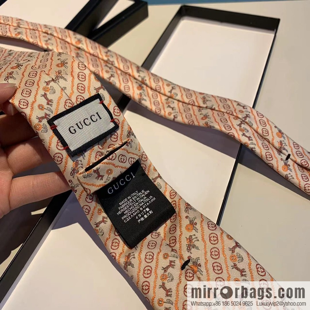 GUCCI Gucci 100% Top Jacquard Silk Tie