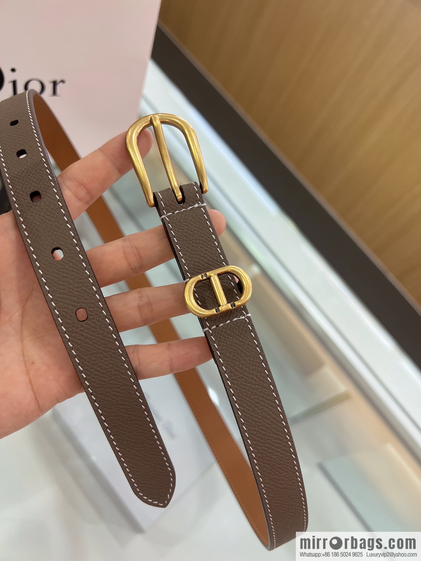 DIOR 2022 new women's casual belt 20mm
