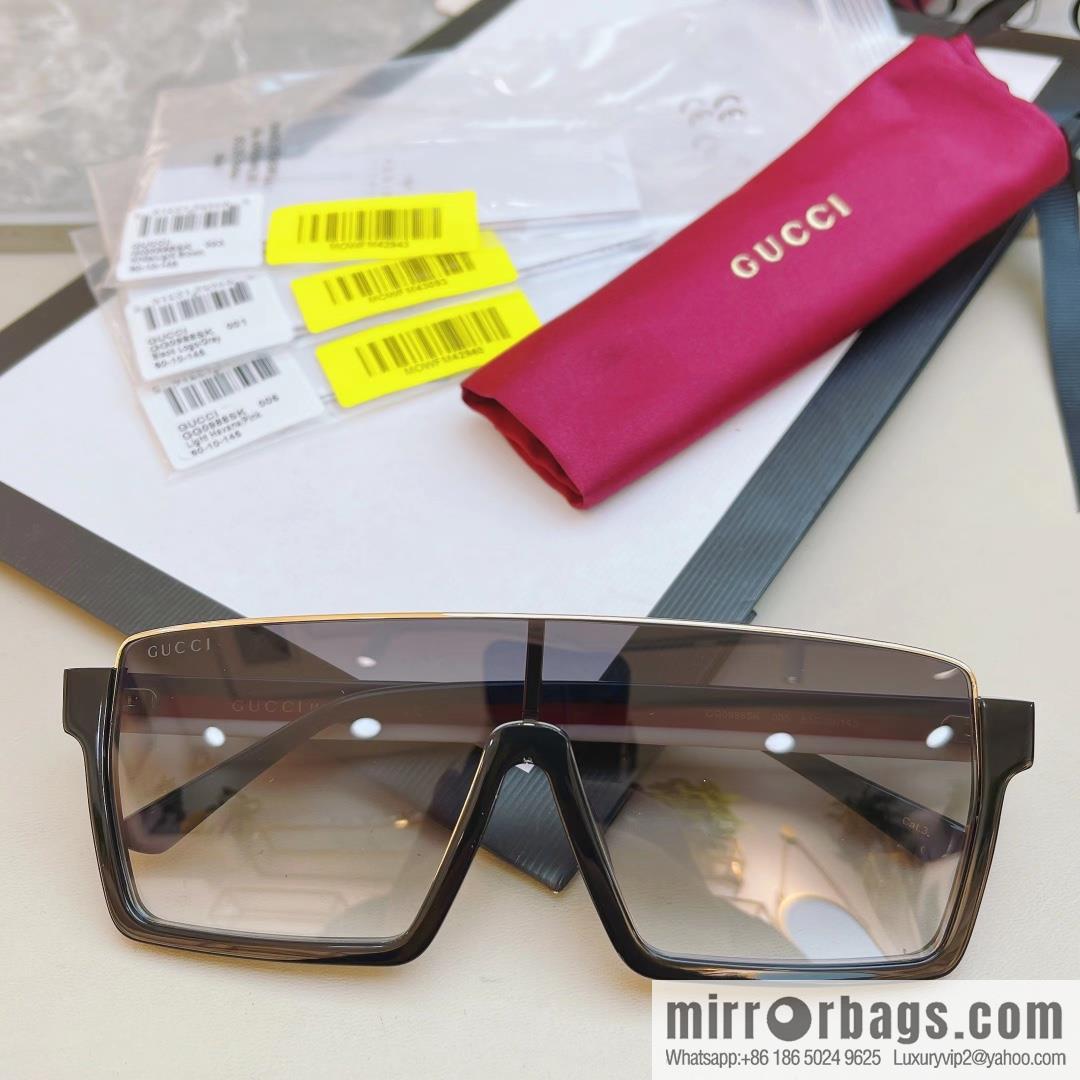 GUCCI Gucci's new half-frame one-piece sunglasses