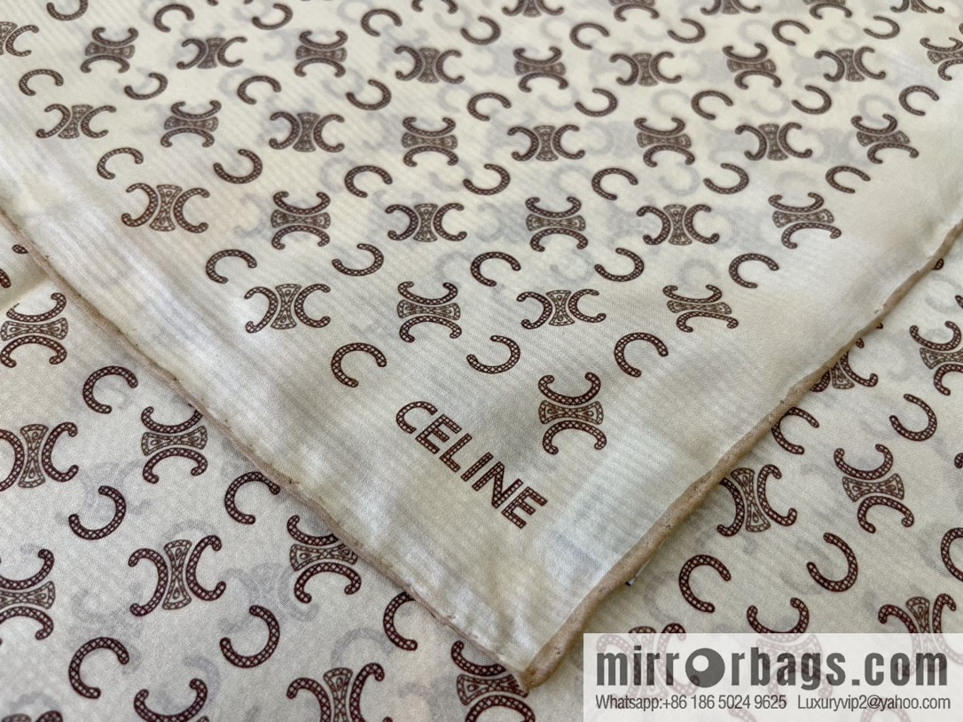 CELINE 100% silk 2022 new Arc de Triomphe long towel