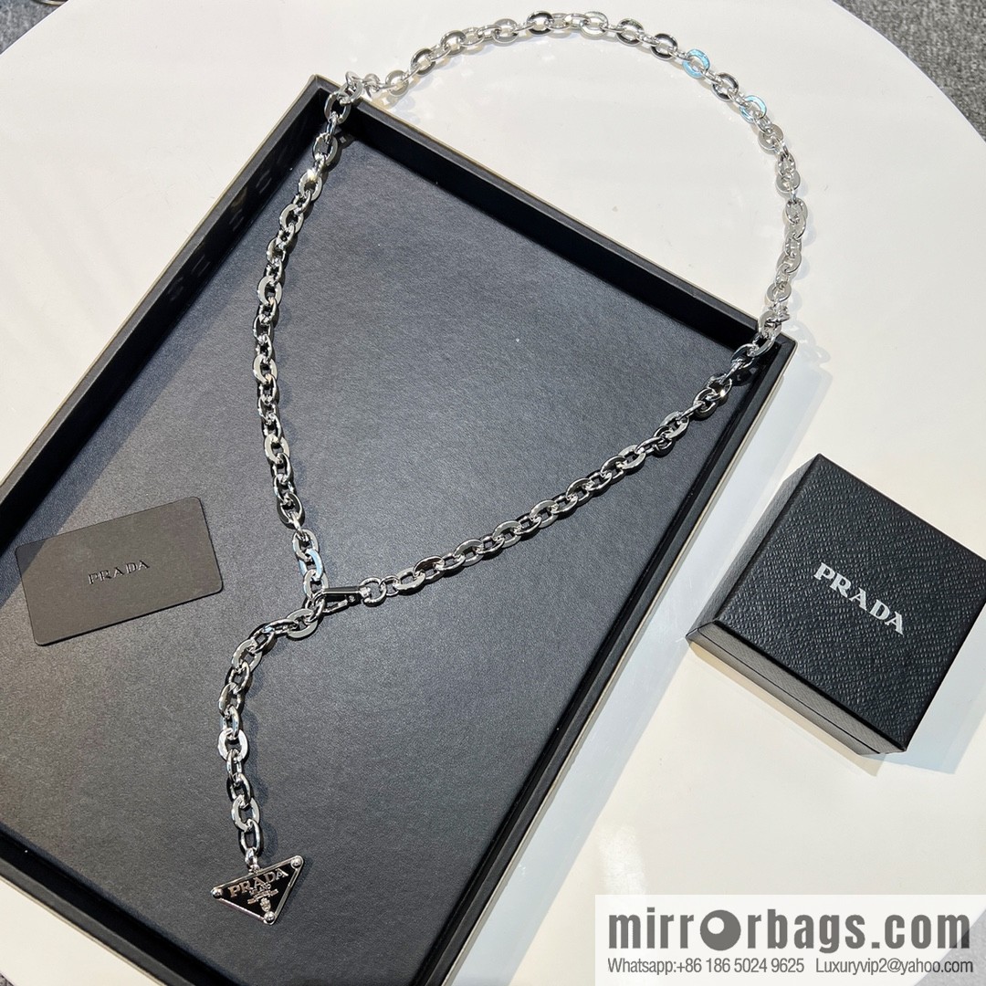 PRADA triangle mark, waist chain belt