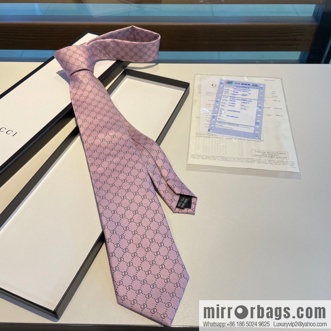 GUCCI Gucci interlocking G-pattern silk tie