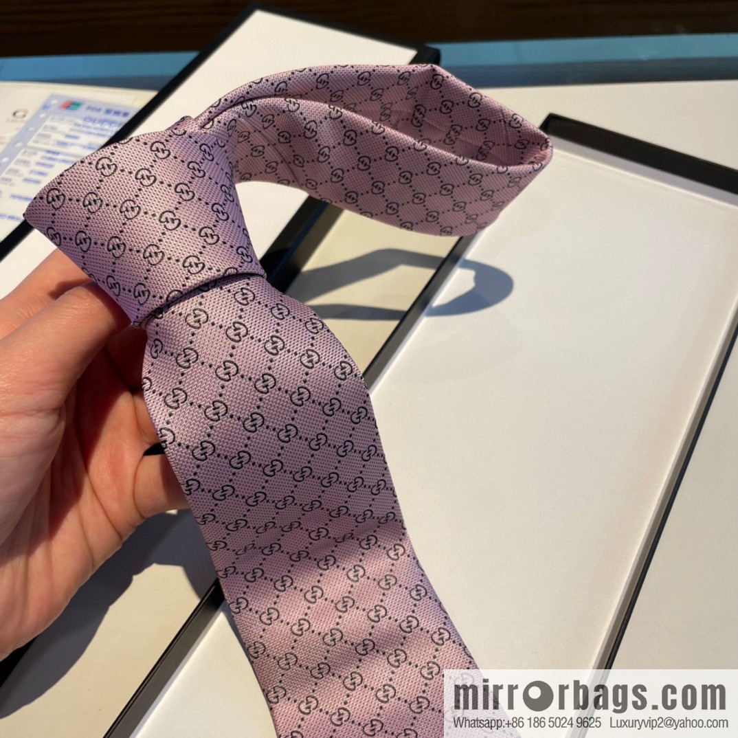GUCCI Gucci interlocking G-pattern silk tie