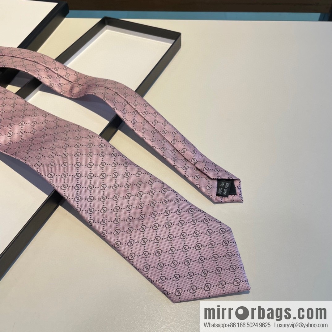 GUCCI Gucci interlocking G-pattern silk tie