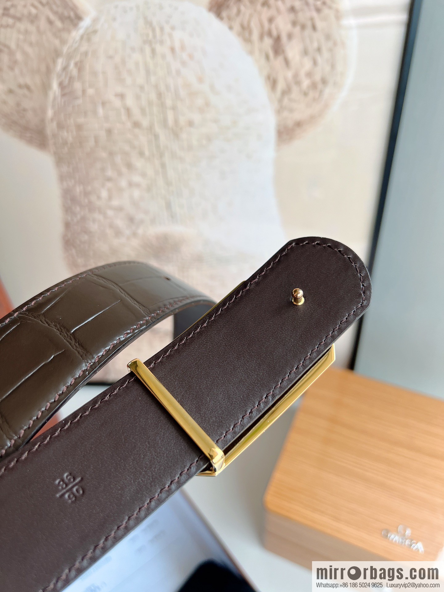 STEFANO RICCI Stephen Raunich's new stainless steel eagle head metal buckle men's 3.8cm belt