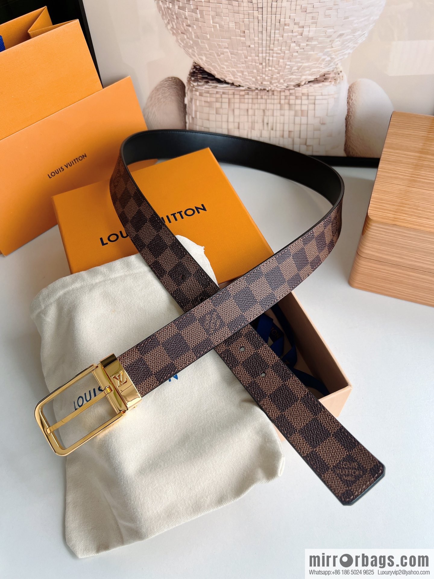 LV/Louis Vuitton, presbyopia needle belt 35mm width